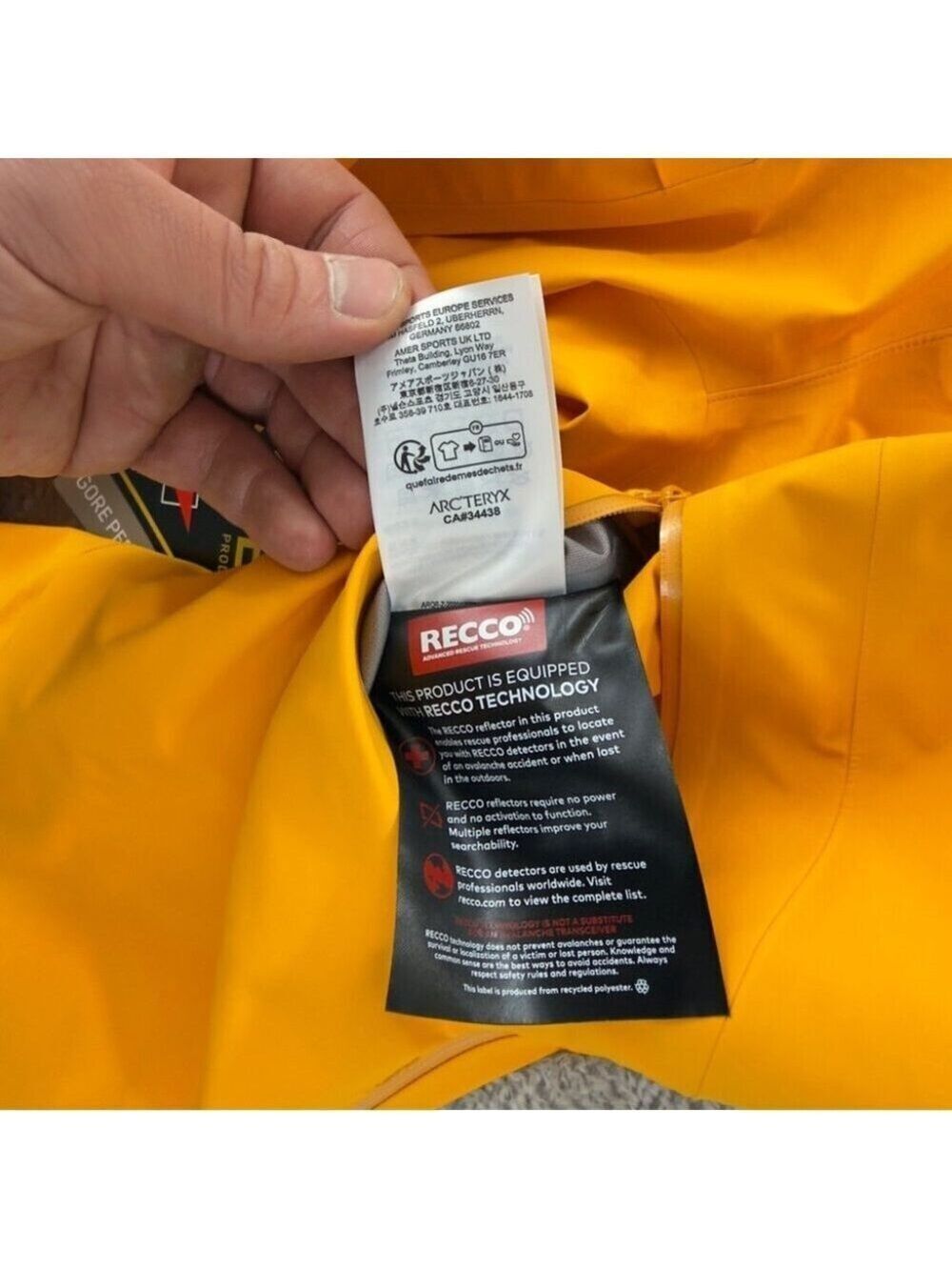Arc'teryx NWT Women's Size 0 Rush Gore-tex Bib Pants Yellow Gorpcore 5898 Model - Picture 16 of 16